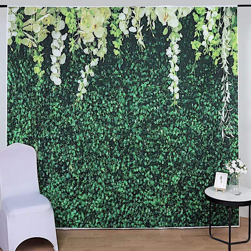 8 ft x 8 ft Printed Vinyl Photo Backdrop Greenery Vines Party Banner BKDP_VIN_8X8_ARTI08