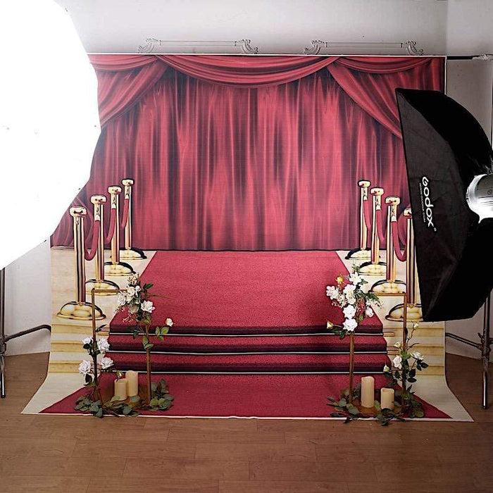 8 ft x 8 ft Printed Vinyl Photo Backdrop Hollywood Design Party Banner