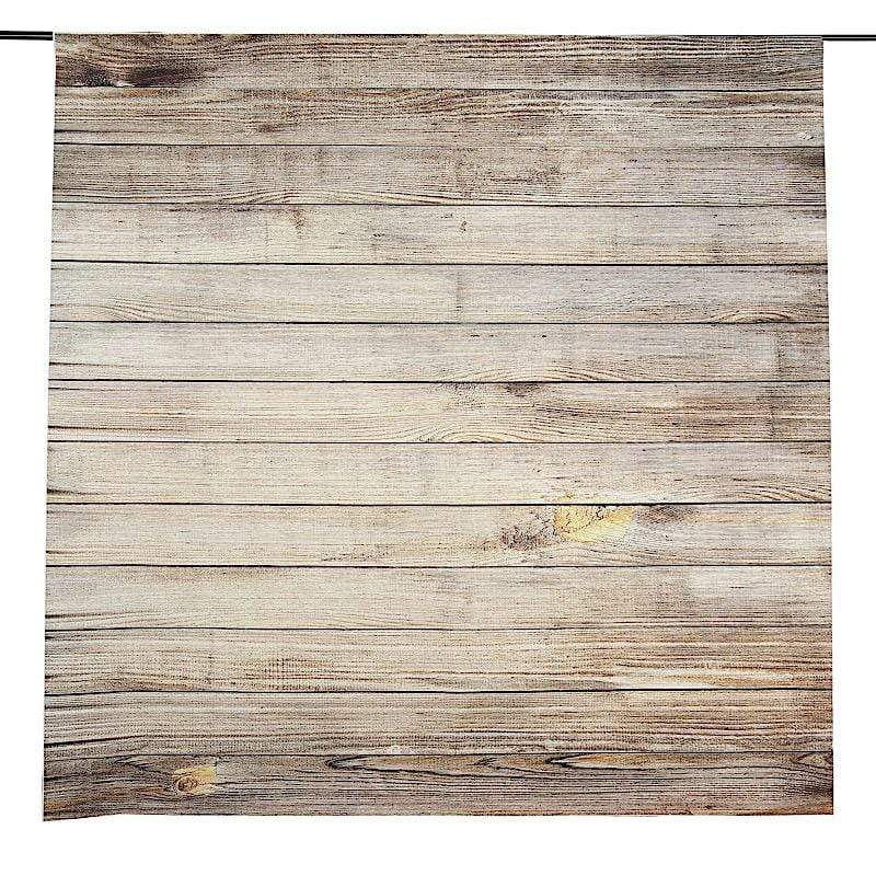 8 ft x 8 ft Printed Vinyl Photo Backdrop Natural Wood Design Party Banner