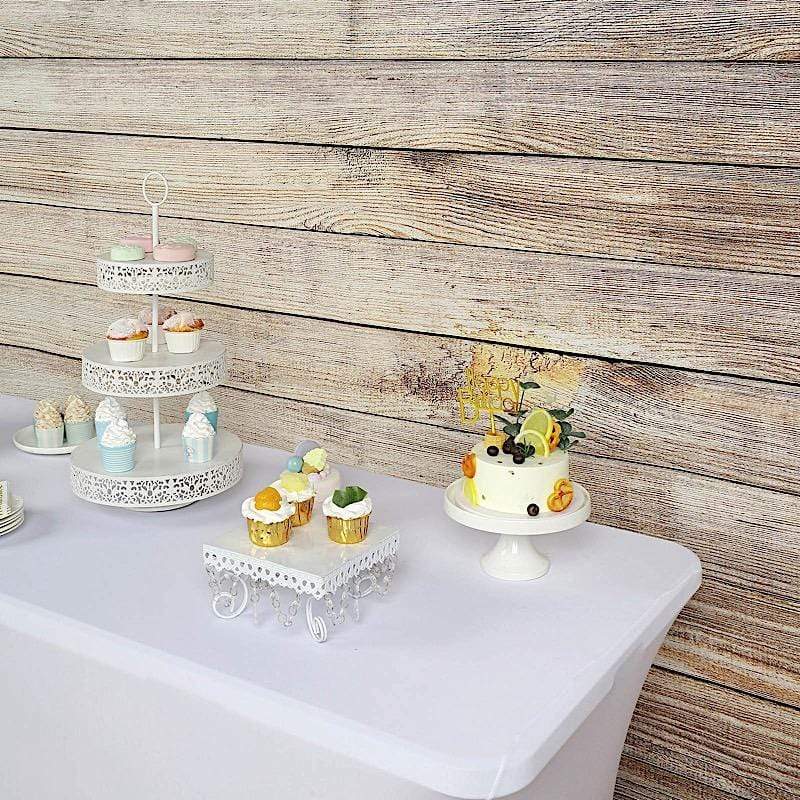 8 ft x 8 ft Printed Vinyl Photo Backdrop Natural Wood Design Party Banner BKDP_VIN_8X8_WOD05