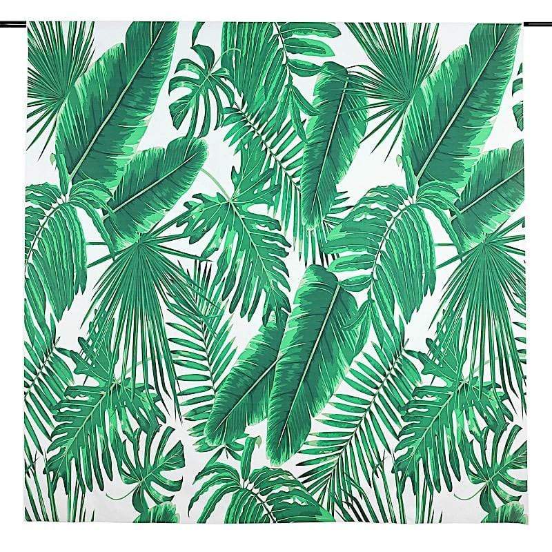 8 ft x 8 ft Printed Vinyl Photo Backdrop Tropical Leaves Party Banner BKDP_VIN_8X8_ARTI04