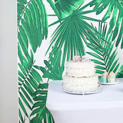 8 ft x 8 ft Printed Vinyl Photo Backdrop Tropical Leaves Party Banner BKDP_VIN_8X8_ARTI04