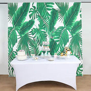 8 ft x 8 ft Printed Vinyl Photo Backdrop Tropical Leaves Party Banner BKDP_VIN_8X8_ARTI04