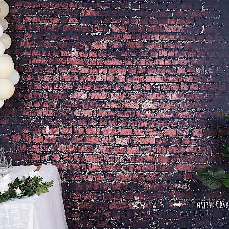 8 ft x 8 ft Printed Vinyl Photo Backdrop Wall Bricks Design Party Banner BKDP_VIN_8X8_BRCK01