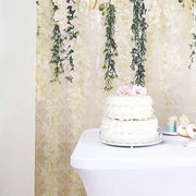 8 ft x 8 ft Printed Vinyl Photo Backdrop White Roses Party Banner BKDP_VIN_8X8_ARTI02