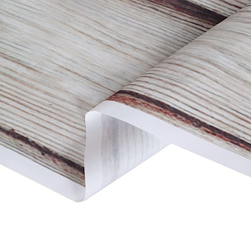 8 ft x 8 ft Printed Vinyl Photo Backdrop Wood Design Party Banner - White Washed BKDP_VIN_8X8_WOD06