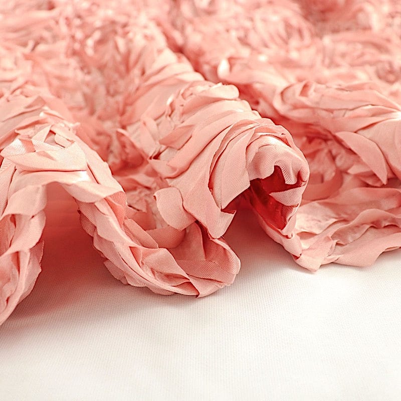 8 ft x 8 ft Satin Rosette Backdrop Curtain Photo Booth Decorations