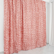 8 ft x 8 ft Satin Rosette Backdrop Curtain Photo Booth Decorations