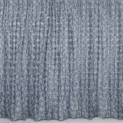 8 ft x 8 ft Satin Rosette Backdrop Curtain Photo Booth Decorations