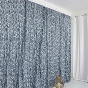 8 ft x 8 ft Satin Rosette Backdrop Curtain Photo Booth Decorations