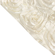 8 ft x 8 ft Satin Rosette Backdrop Curtain Photo Booth Decorations