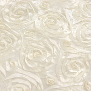 8 ft x 8 ft Satin Rosette Backdrop Curtain Photo Booth Decorations