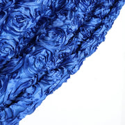 8 ft x 8 ft Satin Rosette Backdrop Curtain Photo Booth Decorations