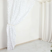 8 ft x 8 ft Satin Rosette Backdrop Curtain Photo Booth Decorations