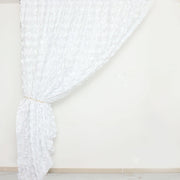 8 ft x 8 ft Satin Rosette Backdrop Curtain Photo Booth Decorations