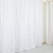 8 ft x 8 ft Satin Rosette Backdrop Curtain Photo Booth Decorations