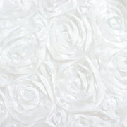 8 ft x 8 ft Satin Rosette Backdrop Curtain Photo Booth Decorations
