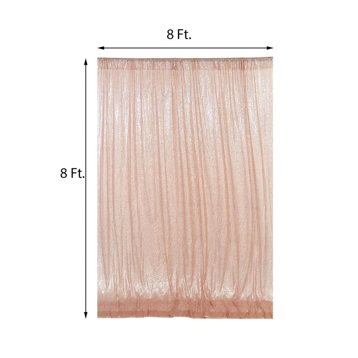 8 ft x 8 ft Sequined Backdrop Curtain