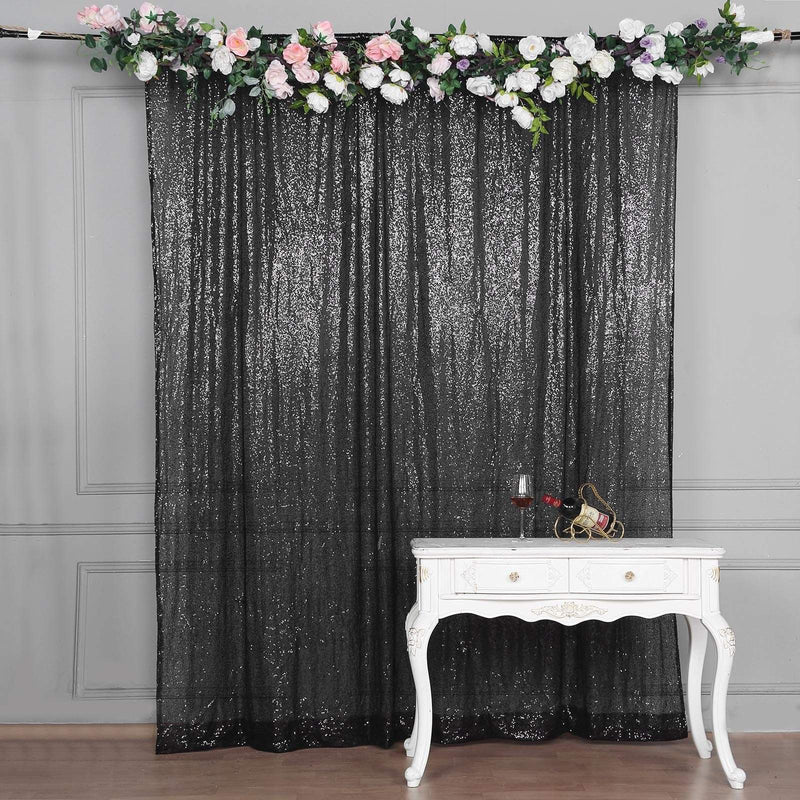 8 ft x 8 ft Sequined Backdrop Curtain