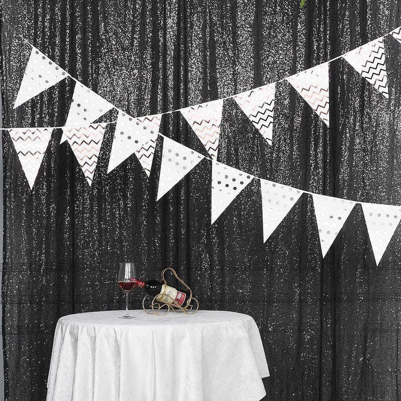 8 ft x 8 ft Sequined Backdrop Curtain