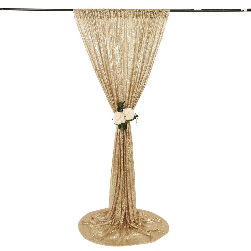 8 ft x 8 ft Sequined Backdrop Curtain