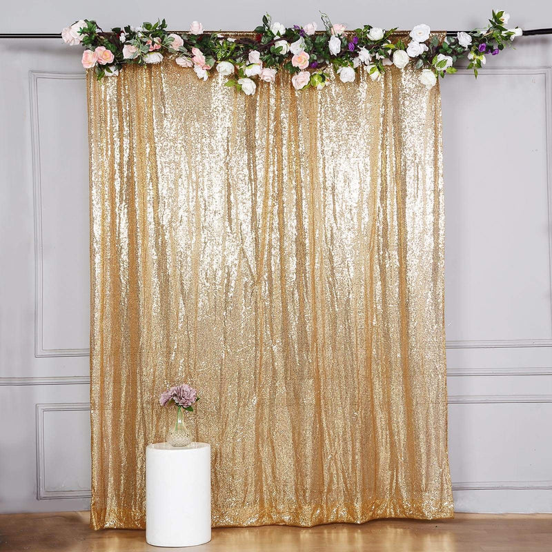8 ft x 8 ft Sequined Backdrop Curtain