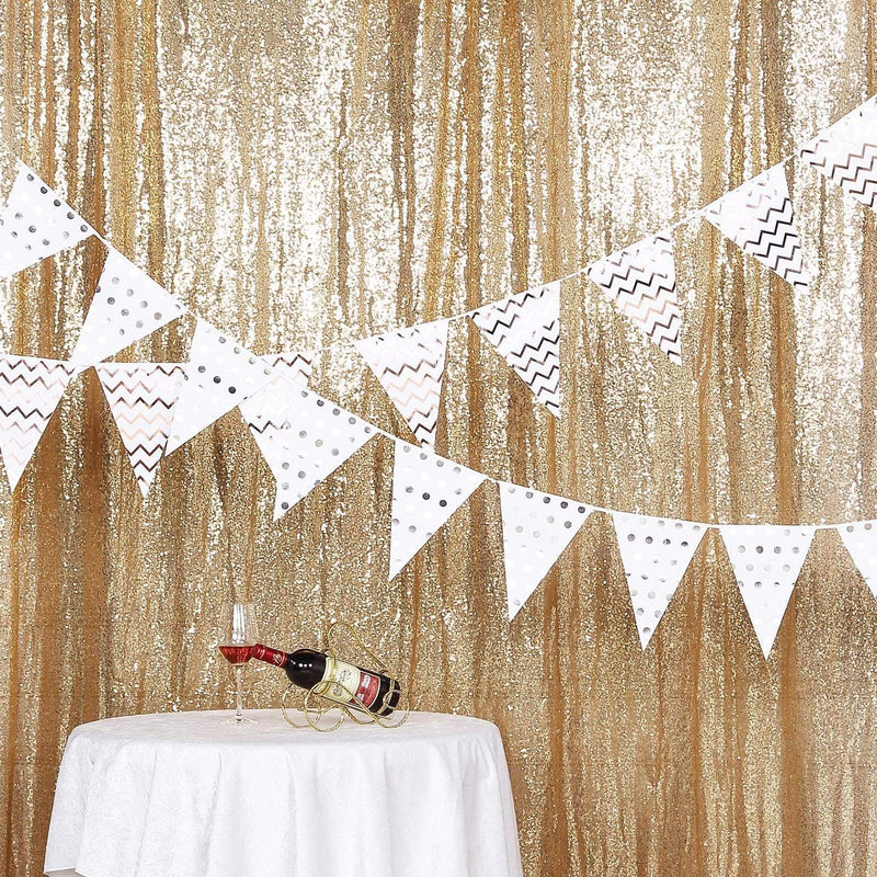 8 ft x 8 ft Sequined Backdrop Curtain