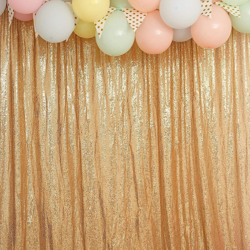 8 ft x 8 ft Sequined Backdrop Curtain