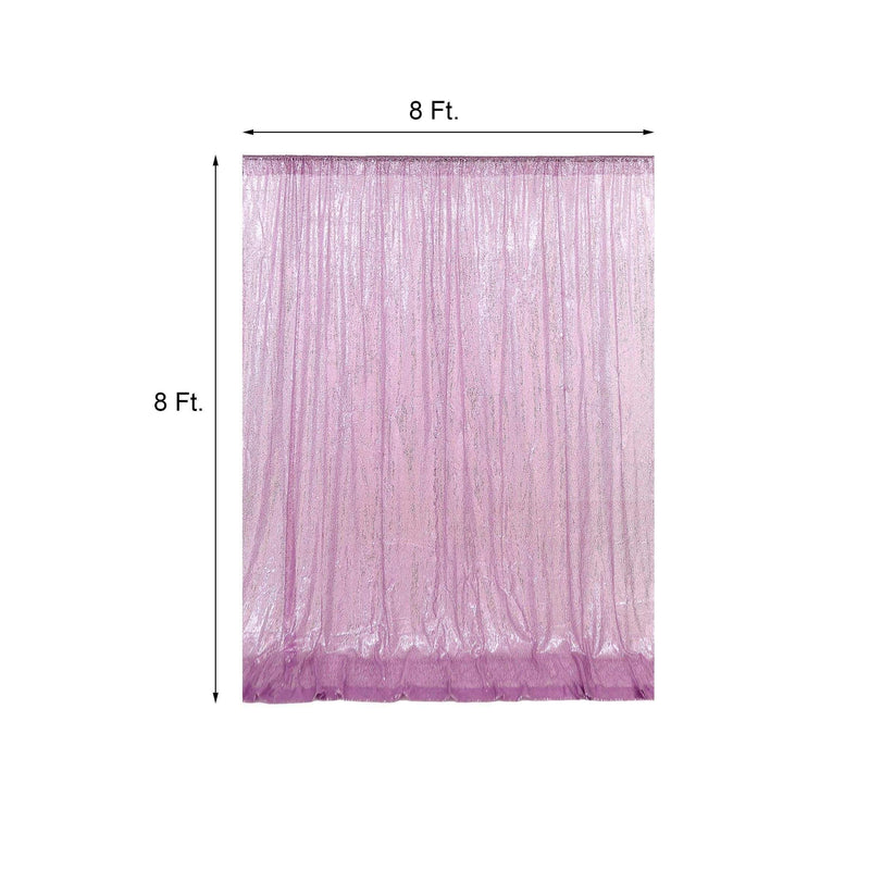8 ft x 8 ft Sequined Backdrop Curtain