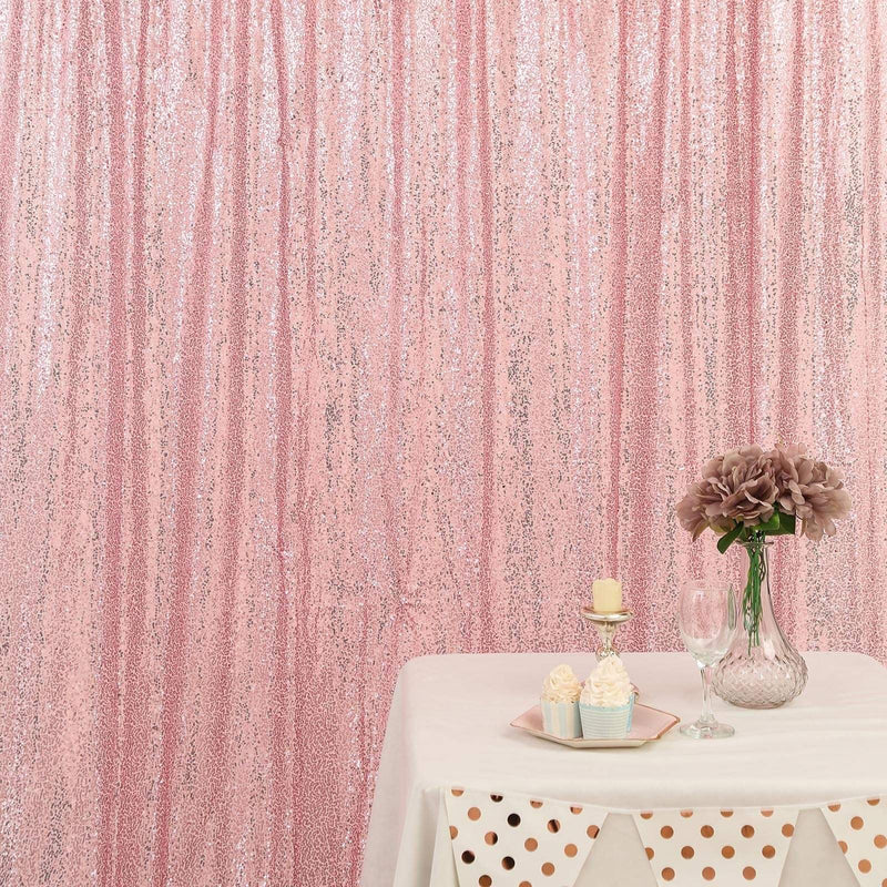 8 ft x 8 ft Sequined Backdrop Curtain