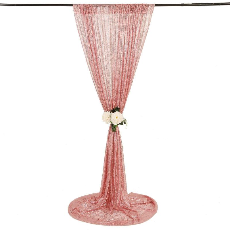 8 ft x 8 ft Sequined Backdrop Curtain