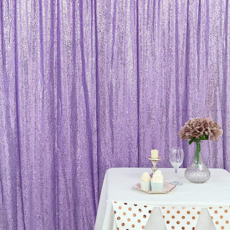 8 ft x 8 ft Sequined Backdrop Curtain