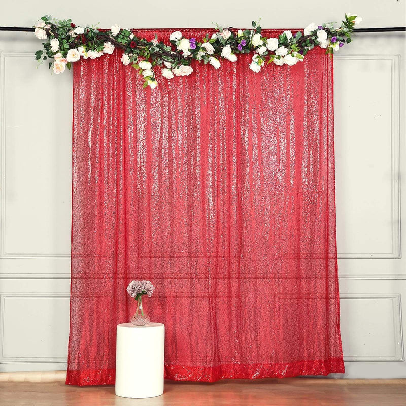 8 ft x 8 ft Sequined Backdrop Curtain