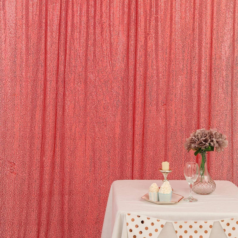 8 ft x 8 ft Sequined Backdrop Curtain