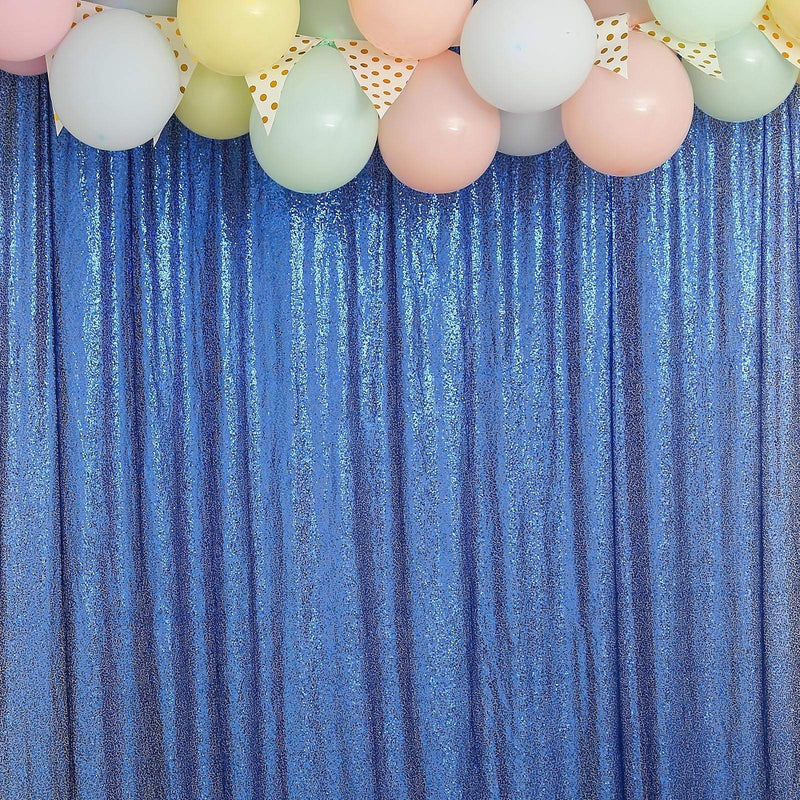 8 ft x 8 ft Sequined Backdrop Curtain
