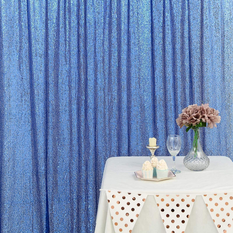 8 ft x 8 ft Sequined Backdrop Curtain
