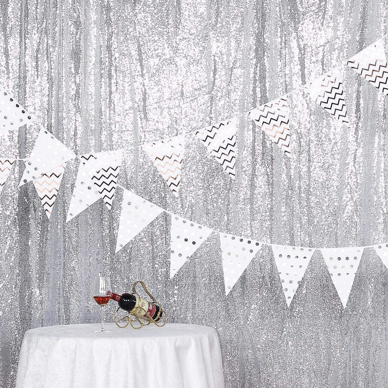 8 ft x 8 ft Sequined Backdrop Curtain