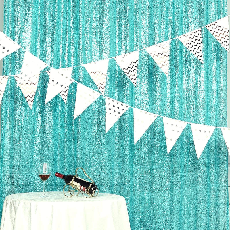 8 ft x 8 ft Sequined Backdrop Curtain