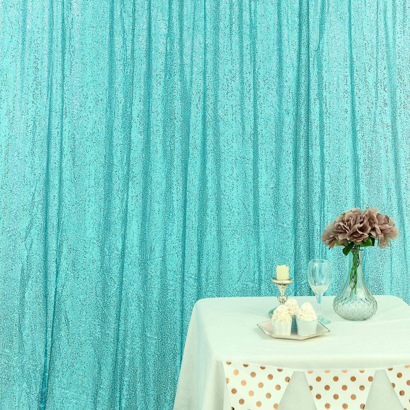 8 ft x 8 ft Sequined Backdrop Curtain