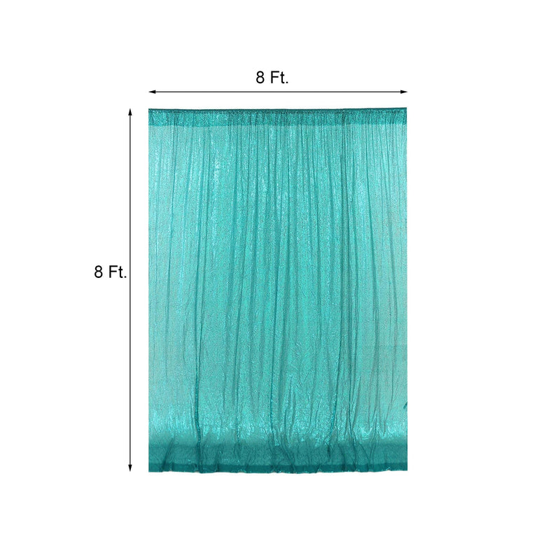 8 ft x 8 ft Sequined Backdrop Curtain