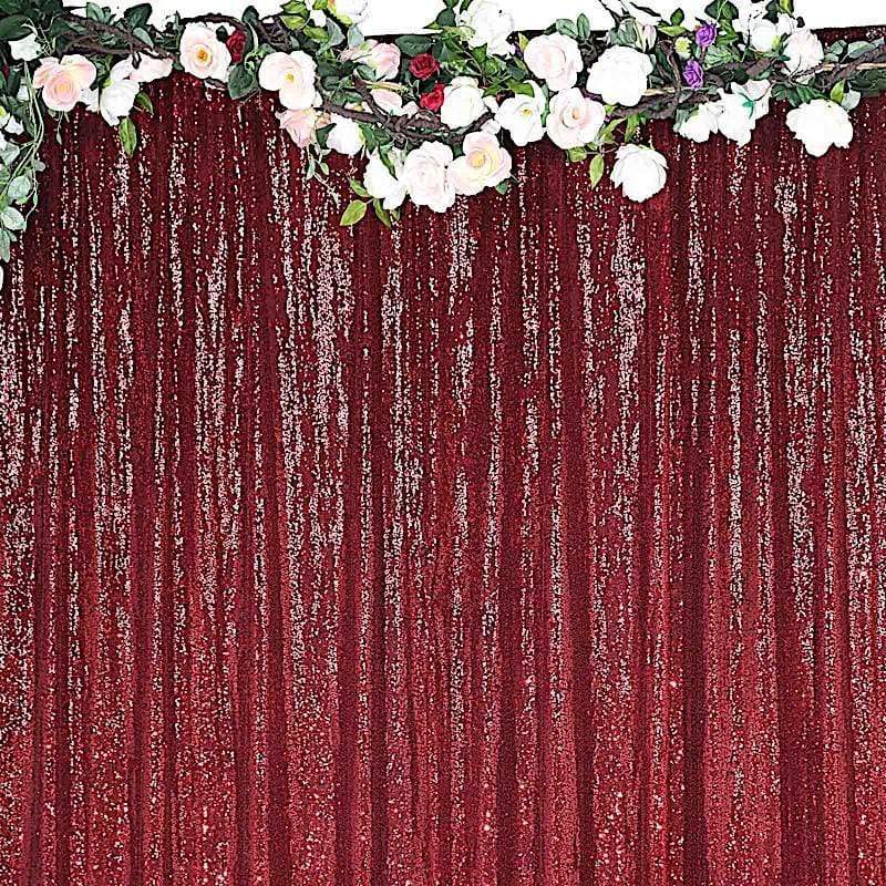 8 ft x 8 ft Sequined Backdrop Curtain