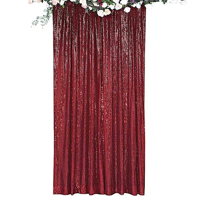 8 ft x 8 ft Sequined Backdrop Curtain