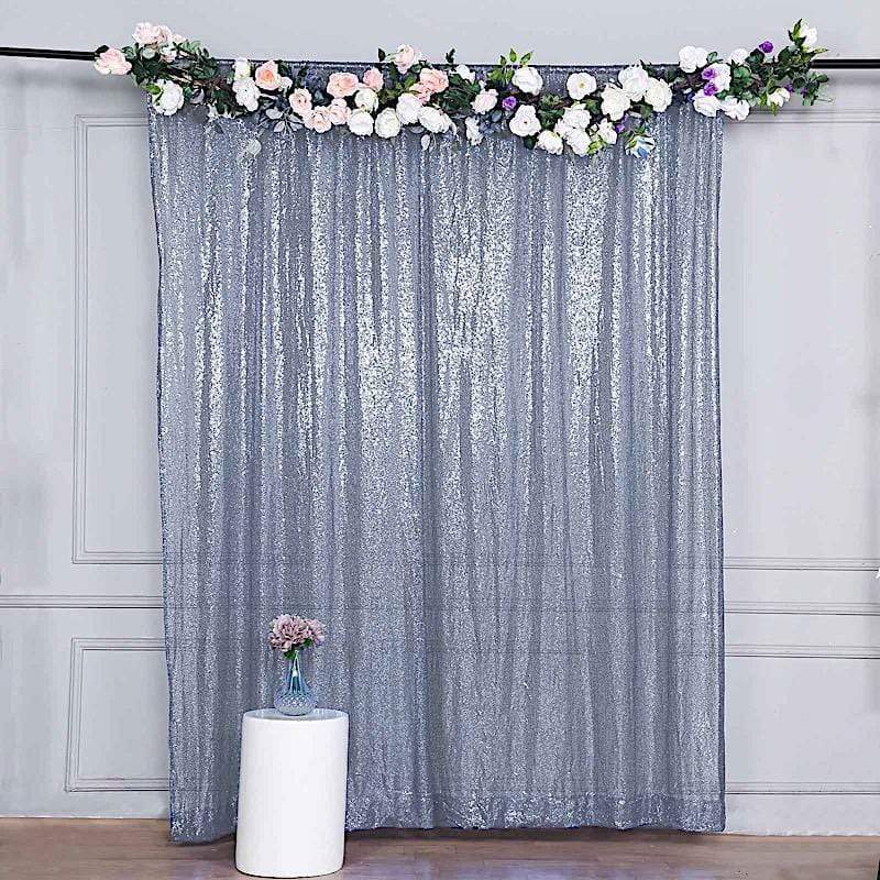 8 ft x 8 ft Sequined Backdrop Curtain