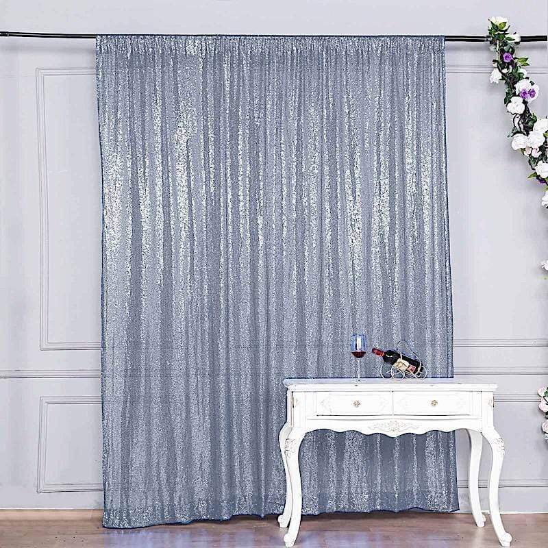 8 ft x 8 ft Sequined Backdrop Curtain