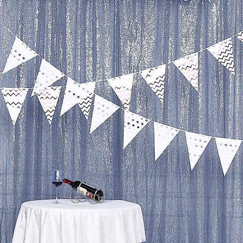 8 ft x 8 ft Sequined Backdrop Curtain