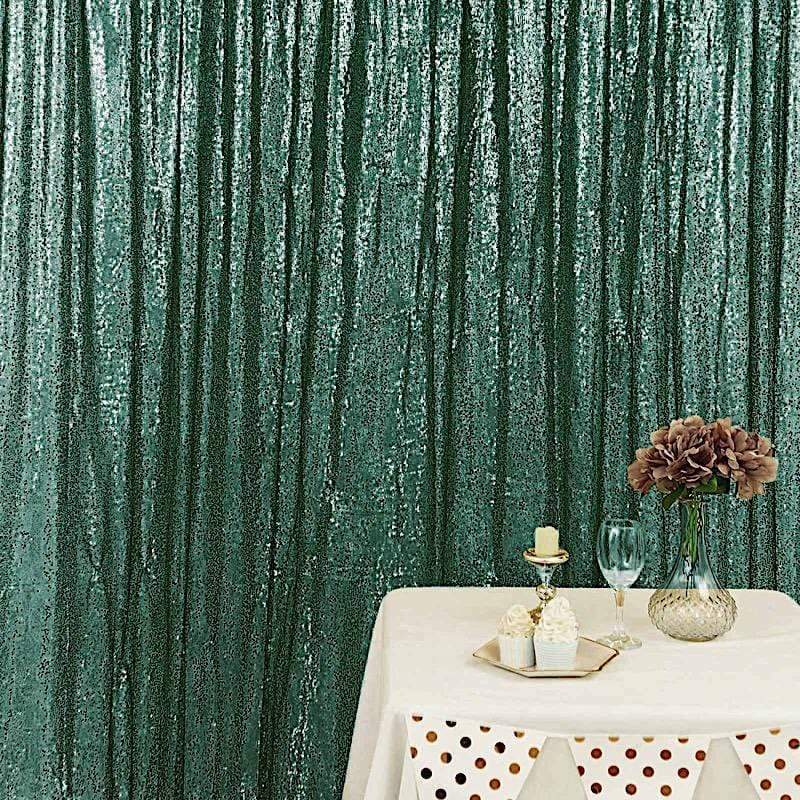 8 ft x 8 ft Sequined Backdrop Curtain