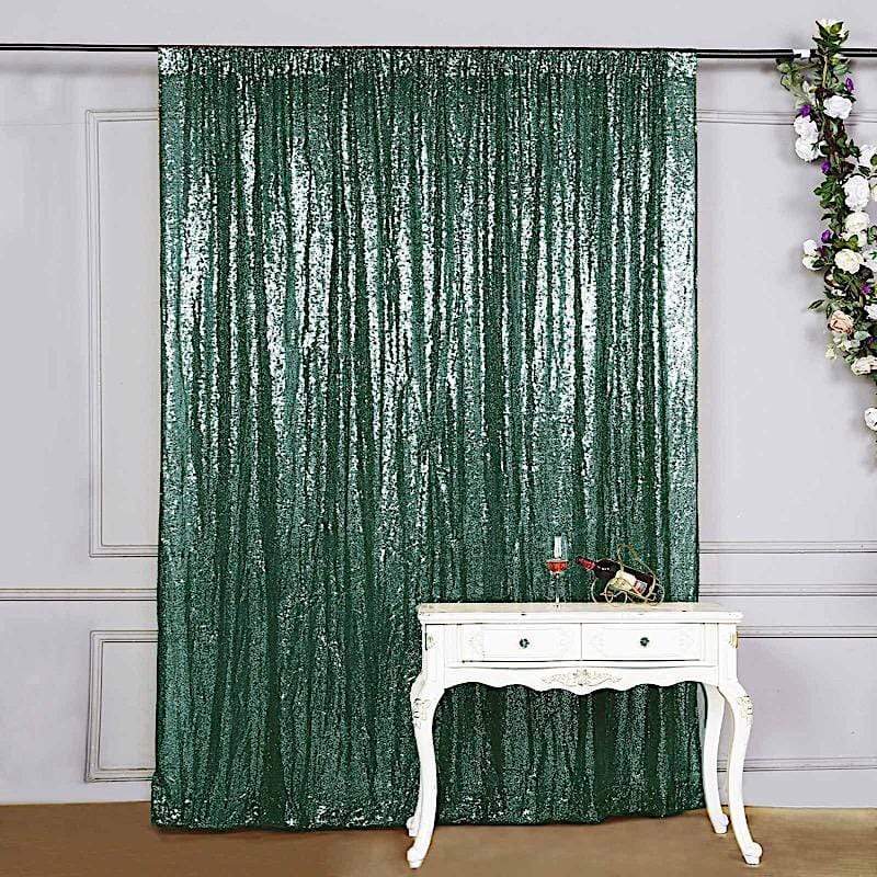 8 ft x 8 ft Sequined Backdrop Curtain