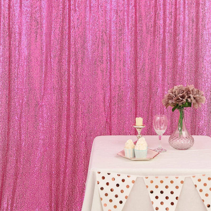 8 ft x 8 ft Sequined Backdrop Curtain