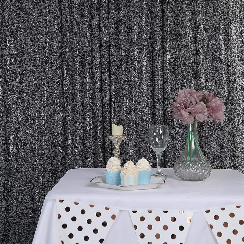 8 ft x 8 ft Sequined Backdrop Curtain