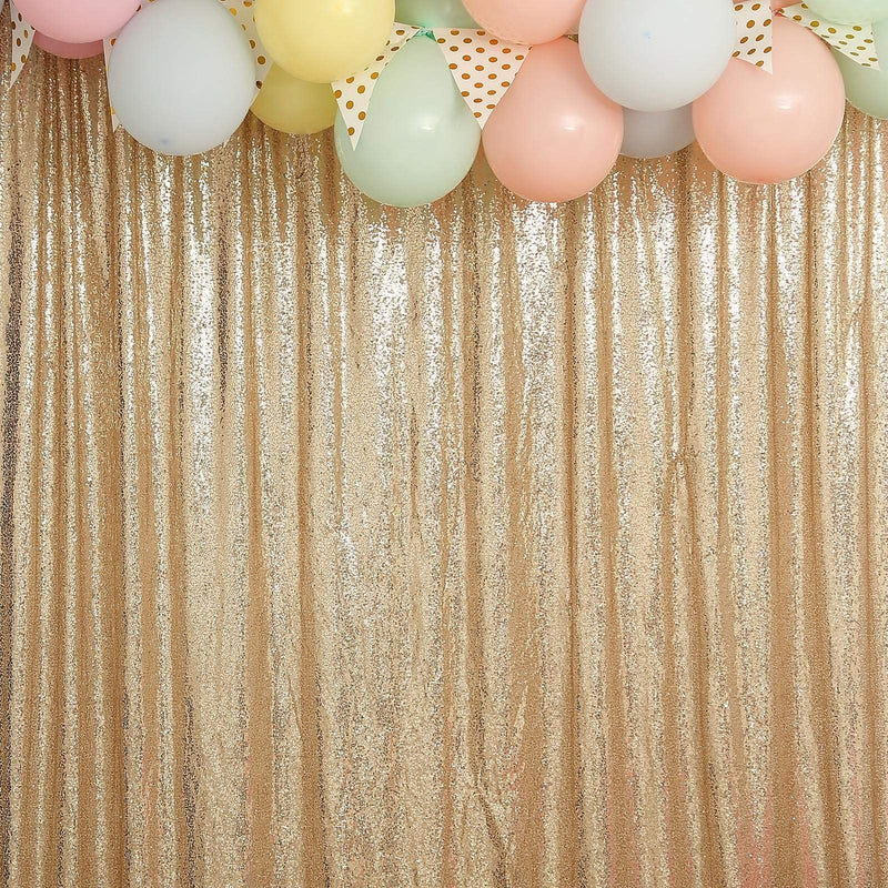 8 ft x 8 ft Sequined Backdrop Curtain